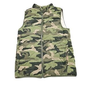 Under Armour Puffer Vest Youth Large Camouflage‎ Sherpa Lined Cold Gear